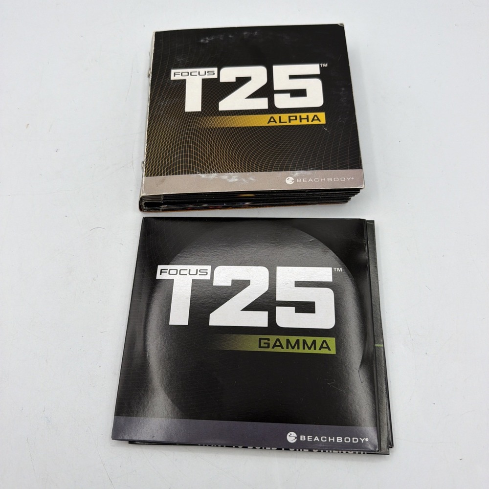 Beachbody Focus T25 Alpha Beta Gamma 14 Disc DVD Set Fitness Workout Shaun T